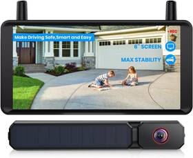Auto-vox S1p6 Auto-vox 6 Inch Solar Backup Camera Wireless 2 Minute Install 16 9 1080p Hd