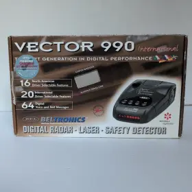 Beltronics 065789229905 Vector 990 International Digital Radar Laser Safety Detector No Test