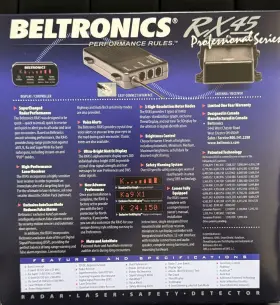 Rx45 Beltronics 065789277098 Professional Series Remote Mount Radar Detector - Nib