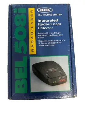 508i Beltronics Bel Super Wideband Radar Detector With Laser - New Free Shipping