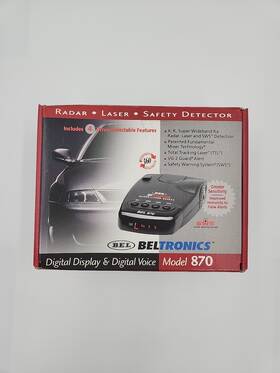 Beltronics Bel-870 Bel 870 Radar 360 Laser Safety Detect Digital Display And Voice