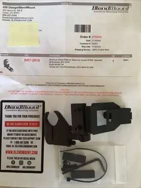 Br7-2018 Blendmount R7/r8 Radar Detector Mount