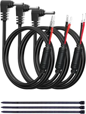 Branded 797447704317 Radar Detector Hardwire Power Cord Rearview Mirror Plug Cable With Inline Fuse