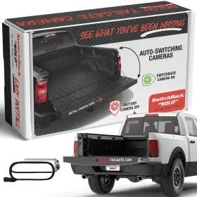 El-ss-d1-b Bringit Switchback Solo Down Tailgate Backup Camera For Truck Back Up Plu