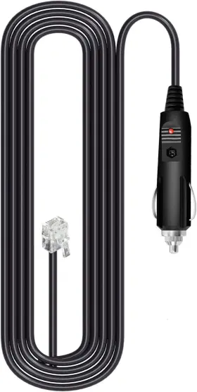 Chengfu 445002044080 Radar Straight Power Cord Compatible With Uniden R3 R7 R1 Detector For Pa
