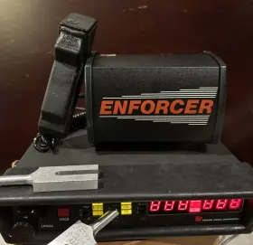 Csd72x Cmi/federal Signal Corporation Enforcer Moving Radar W Hand Remote K Band Antenna Forks