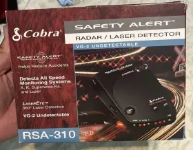 610005767 Cobra Safety Alert Rsa-310 Laser Radar Detector New Sealed In Box