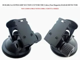 6ps-5 Cobra Super Grip Suction Cup / Mount Good For Non-magnetic Radar Detector