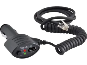 Cobra 737795205111 Escort Official Smartcord Usb Half Straight Coiled Cord With