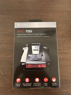 Cobra Ba2p Rad 700i Radar Laser Detector - Black 0180012-1
