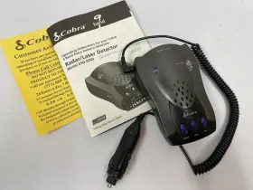 Esd-9200 Cobra Safety Alert 360 Laser 9 Band Police Radar Detector And Cord Works