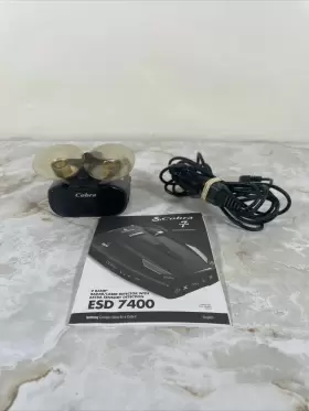 Esd7400 Cobra 9 Band Radar/laser Detector Esd 7400 Tested