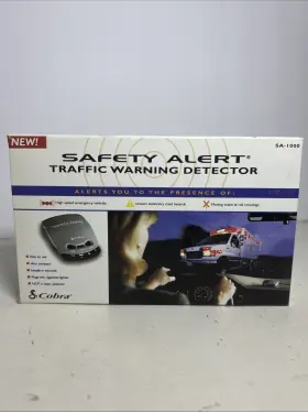 Sa-1000 Cobra Safety Alert Traffic Warning Detector Vintage Brand New Free Ship