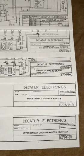 Mvr-715 Decatur Mvr-724 5 Electronics Schematics And Diagrams Radar Mvrf 1980 S