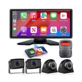 Douxury D-bsd-4 Rv Backup Camera With Carplay And Android Auto For Horse Trailer Semi Box Tr
