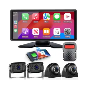 D-bsd-4 Douxury Rv Backup Camera With Carplay And Android Auto For Horse Trailer Semi Box Tr