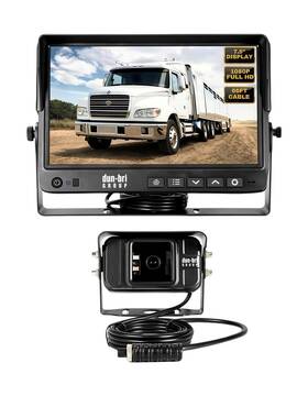 Dun-bri 060876625061 7.5 Inch 1080p Professional Backup Camera System For Commercial Trucks Rvs Heav