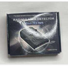 Early Warning Ew-3130 Radar/laser Detector Audio/visual Alerts Mute Mode