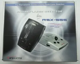Rsx-555 Early Warning Radar Laser Detector With Compass And Voice Alert New Nib