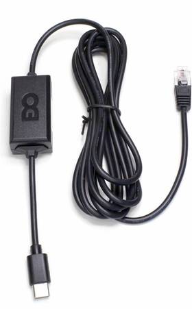 Edo Tech 717390435618 Usb-c To Rj11 Power Cord With 5 V 12 Step-up Regulator 6 Ft