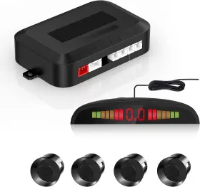 Led068-bk Ekylin Car Auto Vehicle Reverse Backup Radar System With 4 Parking Sensors Dista