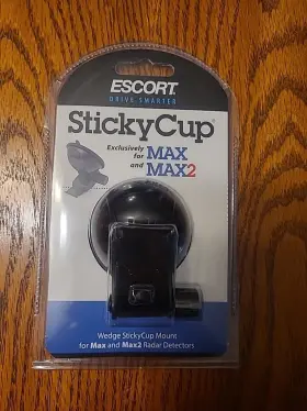 0010053-2 Escort Radar Stickycup Mount For Passport Max And 2 Only