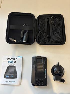 Escort 01000452 Max 3 Radar/laser Detector X/k/ka Bands With Accessories