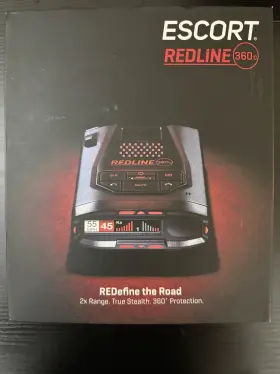 0100046-1 Escort Redline 360c Radar Detector Not Working For Parts Or Repair