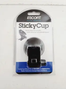 10057 Escort Oem And Beltronics Sticky-cup Heavy-duty Radar Detector Windshield Mount