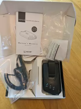 Rd-5110 Escort 5110 Solo Cordless Radar Detector Box Adapter And Manual. Tested Works