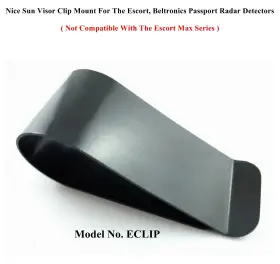 Escort 611138334747 1 Nice Metal Sun Visor Clip Mount For Most Passport Bel Radar Detectors