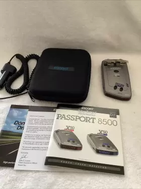 Escort 737795050117 Passport 8500 X50 Radar Laser Detector Red Display Tested Case Manuals 1