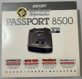 Escort 737795085034 Passport 8500 X50 Radar Laser Detector Blue Display Inch World S Best Nib