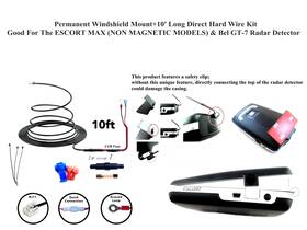Escort E29f Ex3m Permanent Mount 10ft Long Hard Wire Max Non-magnetic Model And Bel Gt-7