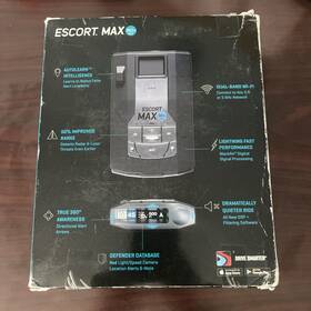 Escort Mk11 Max 360c Mkii Laser Radar Detector - Dual-band Black -not Working