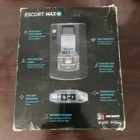 360c Escort Mk11 Max Mkii Laser Radar Detector - Dual-band Black -not Working