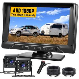 Feisike Adc704 Dual Rv Backup Camera Plug And Play 7ftft For Truck Trailer No