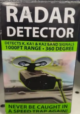 Gadget Gear 763769774307 Detector De Radar 3 Bandas Que Se Puede Montar En La Ventana Del