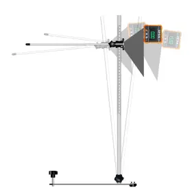 A304zh19 Hupilan Adas Radar Aiming Corner Reflector Target Calibration Tool Set Include Stand