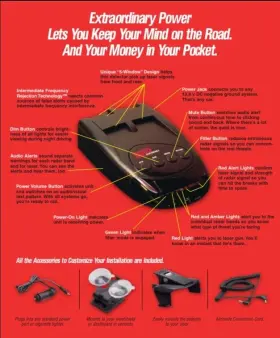 Rd-850 K40 New Rd850 Portable All Band Radar/laser Detector Factory Sealed Fs