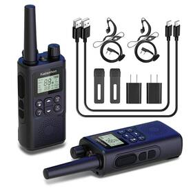 Kalisnhon Ks-f8 Walkie Talkies Noaa For Adults Long Range With Earpiece Weathe