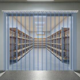 Kalwason 90cmpc-hardware 36 Inch X 84 Plastic Vinyl Strip Door Width Height Clear