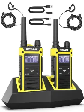 Ip67 Ketelese 723269407808 T3f Waterproof Walkie Talkies Frs Two Way Radio With Earpiece