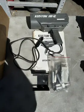 Hr-12 Kustom Kustoms Handheld Radar With Tuning Forks Extras