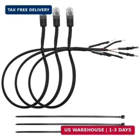 Lyrwp52013h1 Lqylmy 3 Pcs 16.5 Inch Radar Detector Mirror Wire Power Cords Hardwire Taps Compati