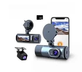 Mangepagar 717382575742 4k 3 Channel Dash Cam 5ghz Wifi Built-in Gps With 64gb Card 2160p 1080p 108