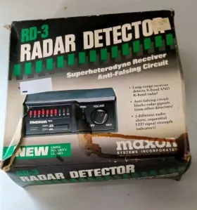 Maxon 014803003007 Rd-3 Superheterodyne Radar Detector In Original Box - Not Tested