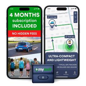 Myloc8 850069040116 Gps Tracker For Vehicles With Magnet 4g Lte Real-time Location Device Wit