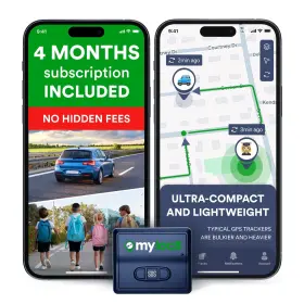 Myloc8 850069040116 Gps Tracker For Vehicles With Magnet 4g Lte Real-time Location Device Wit
