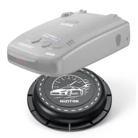 Nizitok 736950701956 Upgraded Magnetic Radar Detector Dashboard Mount With N52 Magnets Adhesive H